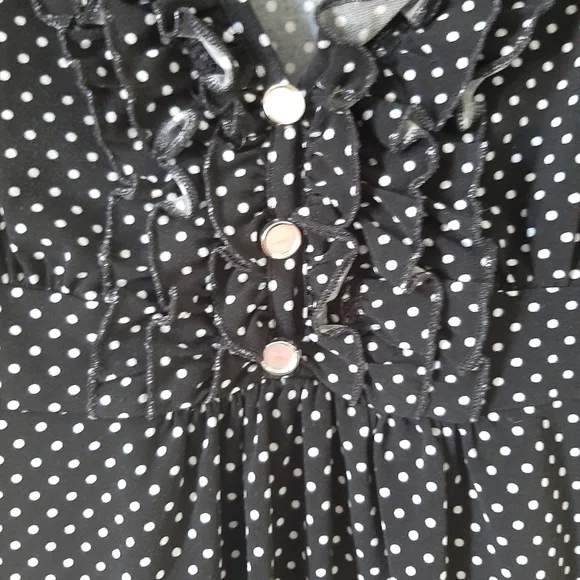 HEART SOUL POLKADOT TOP SIZE MED - Picture 4 of 5